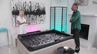 we shouldnt be doing this i am your in law... family client massage gone wrong sexy nuru