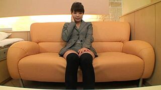 Fucking this japanese teen milf in fishnets feels so deep and emotional