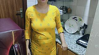 Horny Step Mom Caught In Kitchen Dirty Talk Doggystyle