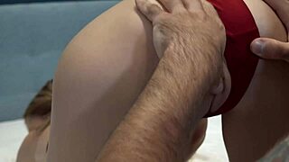 Skinny german milf wife fucked hard for cuckold creampie video