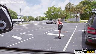 yo big titted blonde milf takes interracial creampie facial to pay bills