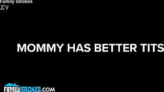 Stepmommy's Big Tits And Pussy Punish Stepson For Being Boss