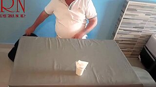 naked curvy waitress serves from navel to restaurant guest backstage teaser