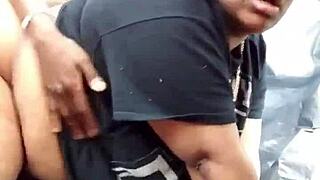 Nerdy ebony's fat ass pounded publicly—what happens next shocks everyone