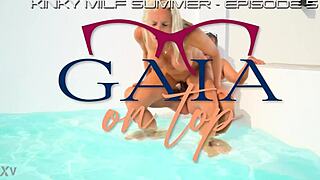 kinky milf gulps piss after anal balloon ass fuck 😜💦