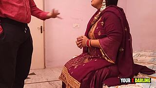 Bank Manager Pounds Chubby Indian Housewife Doggy for Loan Payback