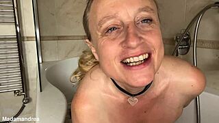 my horny bath time turns into wet pussy fingering frenzy