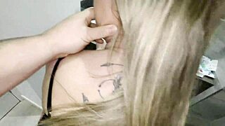 Step Son Fucks Mommy Big Dick After 69 Suck in Toilet Cumshot