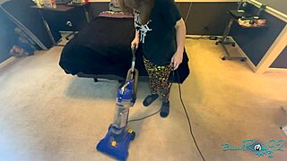 Vacuuming Bedroom Thoroughly