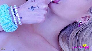 wanna see cute blonde teen strip naked for daddy's close-up photoshoot?