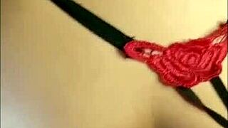 Man Dressed As Woman Gets Creampie On Saggy Tits From Huge Cock