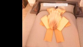 roblox blonde teen slut bent over beach fucked by stepdad's monster cock