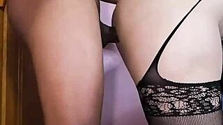 Sexy lingerie girl screams in pleasure as stepbrother fucks her senseless