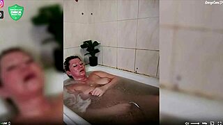 AIMEE SHAVES PUSSY and JERKS OFF mature BITCH in bathroom CLOSE-UP