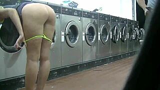 sucking big black cock college laundromat sheer pt1
