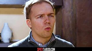 shameless redhead neighbor lauren phillips rides cock doggystyle bent over!