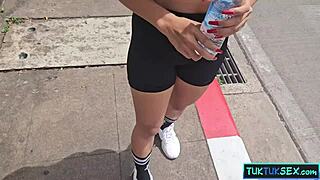 sexy thai milf virgin takes amateur anal from white tourist pov