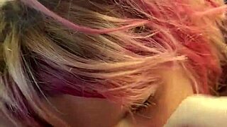 Pretty hooker kneels in backseat sucking cock deep before cum in mouth?