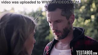 STRANDED BLONDE PETITE MILF HITCHHIKES FUCKS MONSTER COCK OUTDOOR HARDCORE PUSSY!