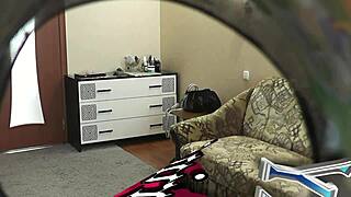 Wife calls neighbor to fix kettle then fucks doggy on bed.