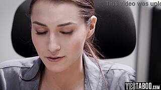 latina milf secretary stalks boss's wife then fucks his big dick doggystyle at work