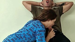 Two Stepsisters Slobber on Friend's Monster Cock!