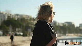 ANOUK BLONDE SLUT RIDES FRENCH COCK DEEP