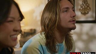 Petite Asian Stepsis Lulu Chu Catches Stepbro Jerking Milf Stepmom!