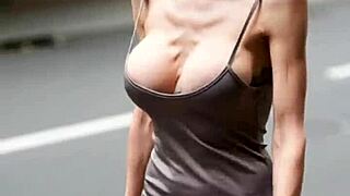 busty milfs bounce massive natural tits braless outdoors in steamy compilation 7