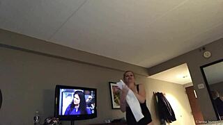 Jenna Jaymes Deepthroats and Swallows Old Guy's Huge Dick