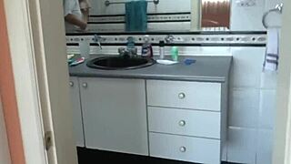 Stepson Dumps Three Big Loads in Hairy Pussy