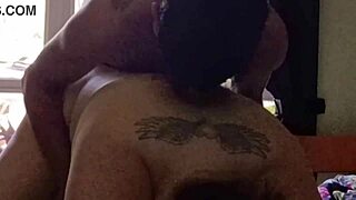 Chubby wife switches to bareback pounding on big cock