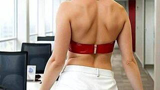 Midlife Crisis Leather Secretary JOI Orgy at Office Party