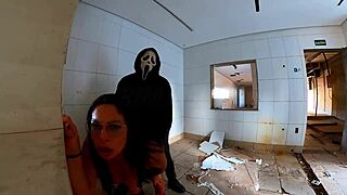 linda bbw screams as intruder pounds her hard on halloween