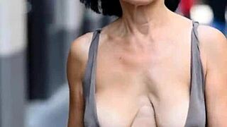 busty milfs bounce massive natural tits braless outdoors in steamy compilation 7
