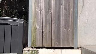 oiled bikini milf garden masturbation... luvmazer vibrator makes her orgasm hard???