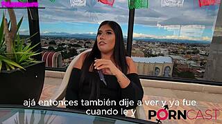 curvy latina nena mala dirty interview blowjob cum in mouth outdoor