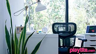 Wow! Petite latina milf bombshell strips big ass in office at work?