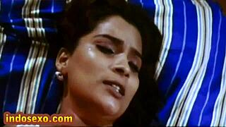 young guy drizzles honey on indian mature's big tits boobs and licks them clean