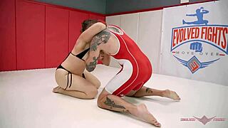 Kara dominates will havoc in femdom ring! 😈💦