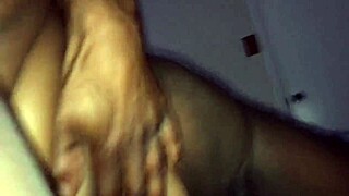 fucking my oiled juicy ebony stepmom fat ass with big black monster cock feels amazing