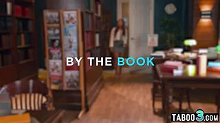 Busty Latina Milf Librarian Puck Lures Bookworm Babe for Pussy Licking Lesbian Fingering in Stockings