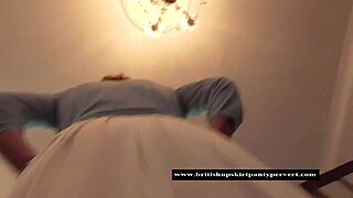 british panty pervert sneaks another upskirt peek at rosemary