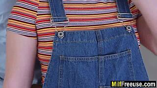 stepmom and girlfriend take horny stepson's cock in wild taboo threesome!