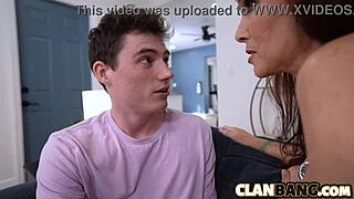 dirty grand milf cums hard on young stiff cock in taboo reality fuck