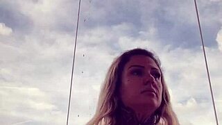 Tattooed woman nearly kicked from gym for see-through top with hard wet nipples