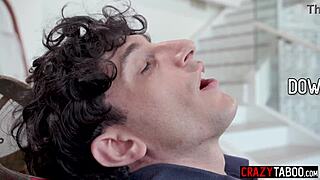 Lauren phillips' big tits and bubble butt milf stepmom blows huge cock!