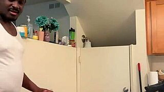 milf big ass natural tits kitchen quickie monster cock pounding