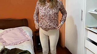 Horny Stepmom Flashes Huge Tits, Fingers Pussy, Begs For Cuckold Fuck!