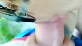 Chubby cheating wife takes stranger doggystyle outdoor pounding